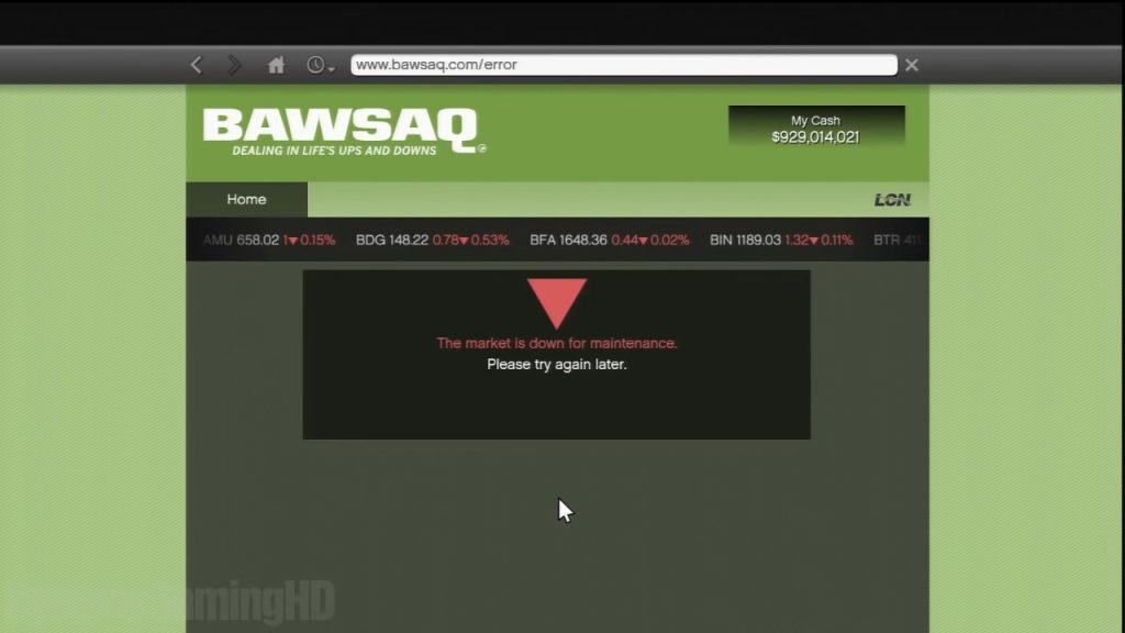 GTA 5 BAWSAQ Down For Maintenance Top 3 Fixes Gamesual