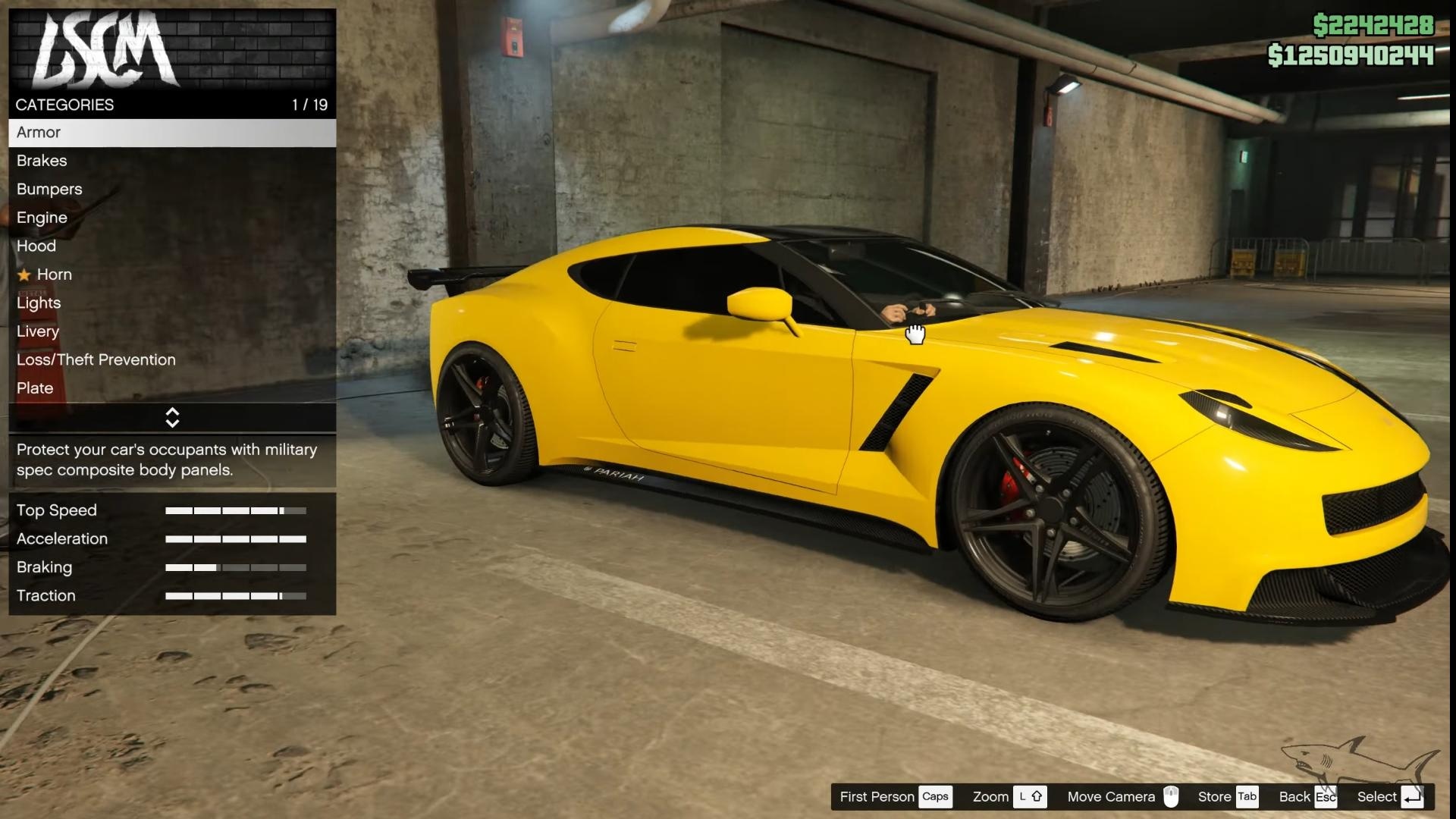 Design of Ocelot Pariah in GTA 5 