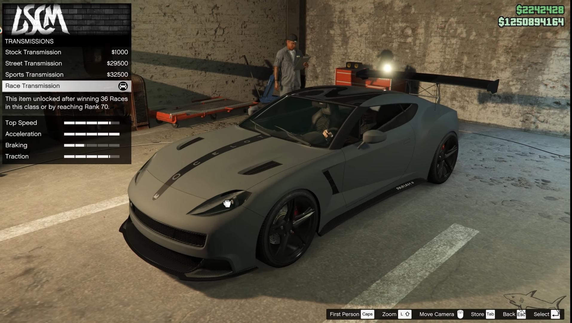 Best Transmission customization of Ocelot pariah in GTA 5