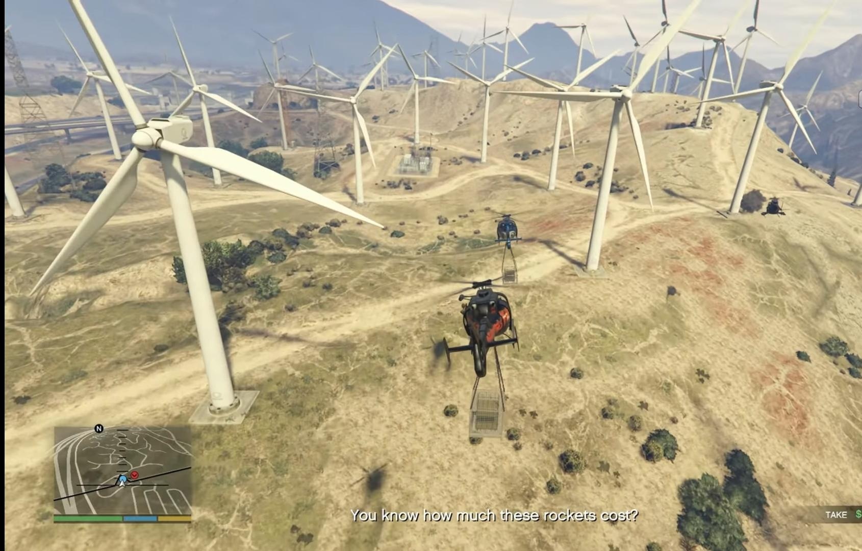 Trevor runs away in RON Wind Farms