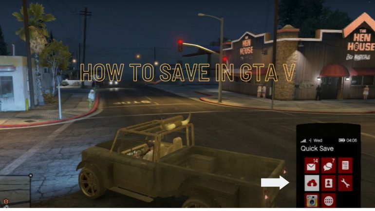 how to save in gta v