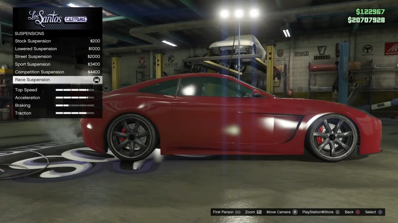 how to stance your car in gta v