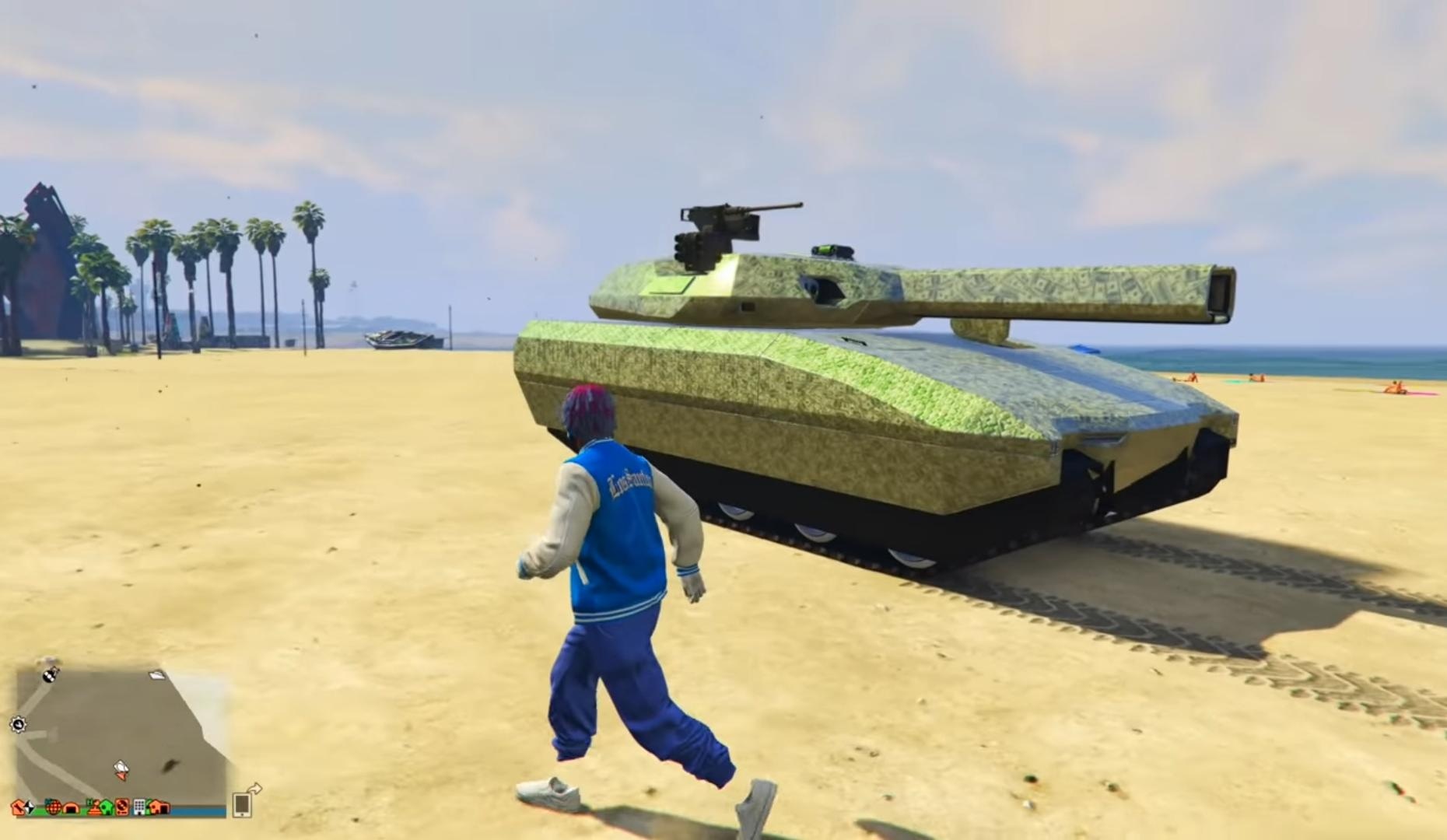 Use this tank to kill God Mode glitch abusers in GTA 5