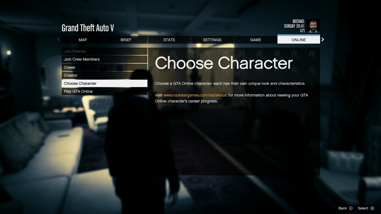 Choose Character Option in Pause Menu how to change skin color in gta 5