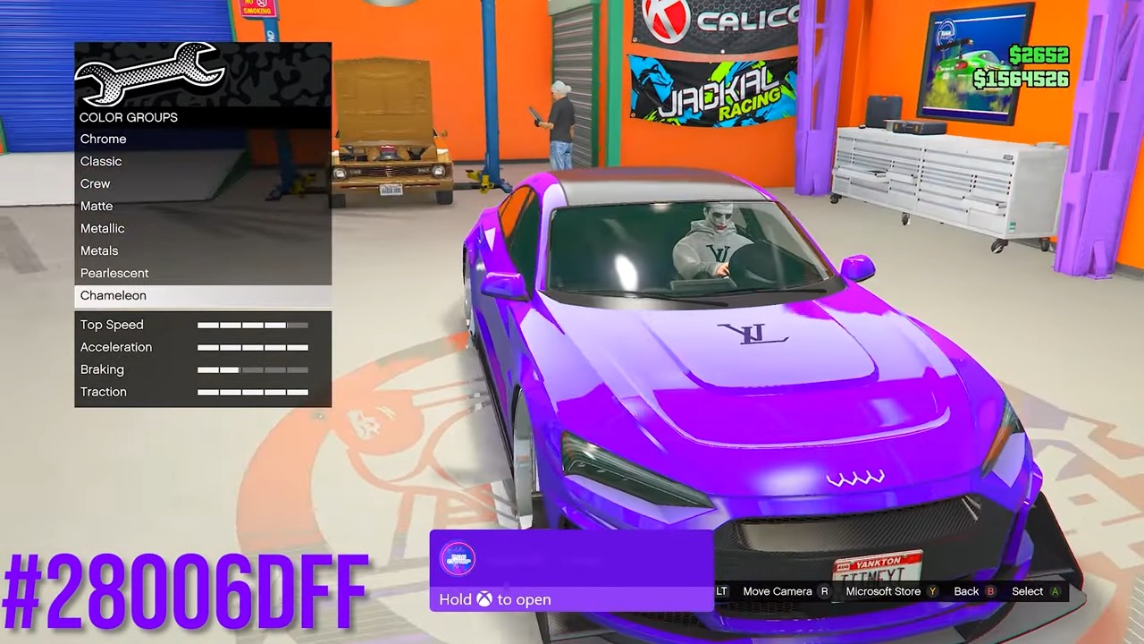 Deep Violet gta modded crew colors