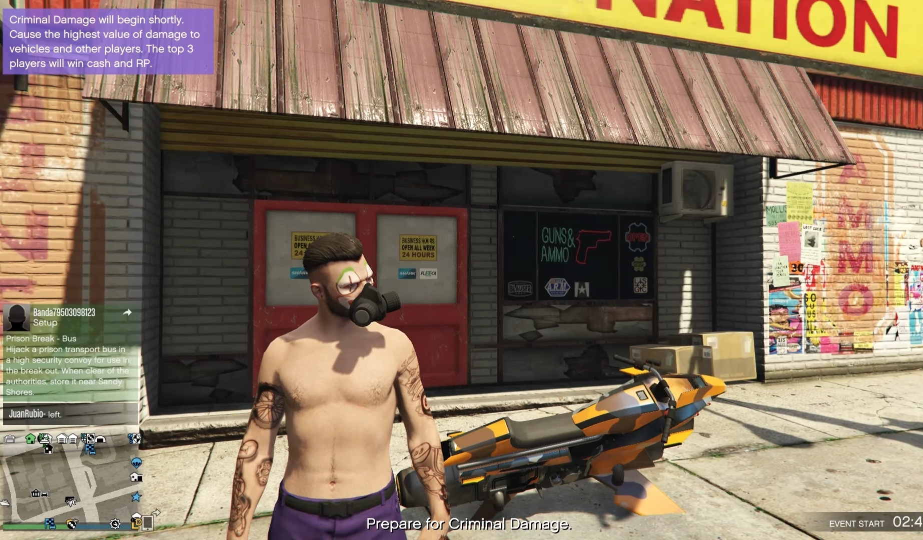 how to equip Rebreather in GTA V Online