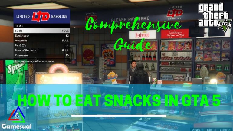 How to eat snacks in GTA 5