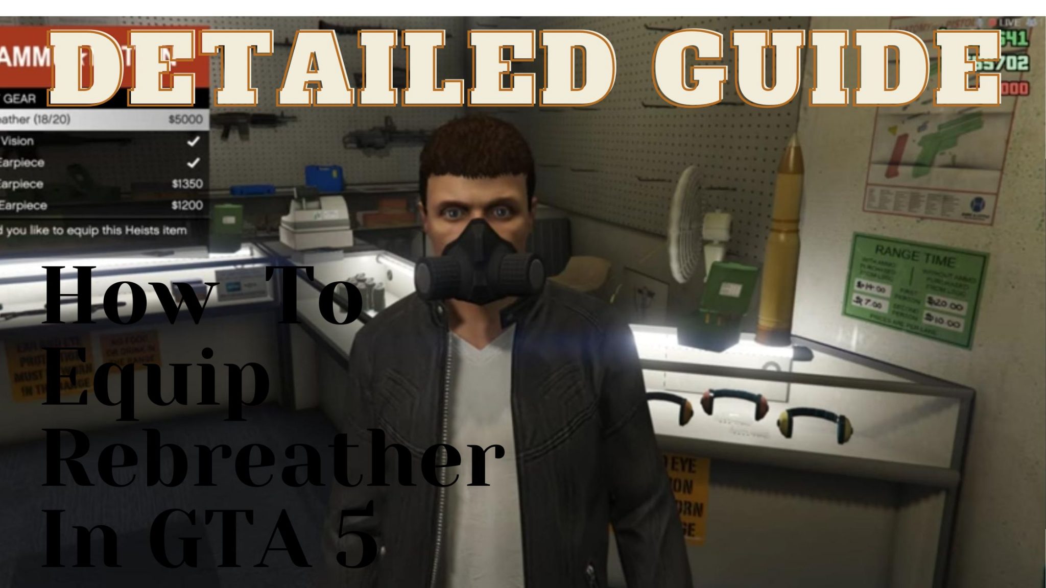 GTA 5 Online How To Equip Rebreather? Gamesual