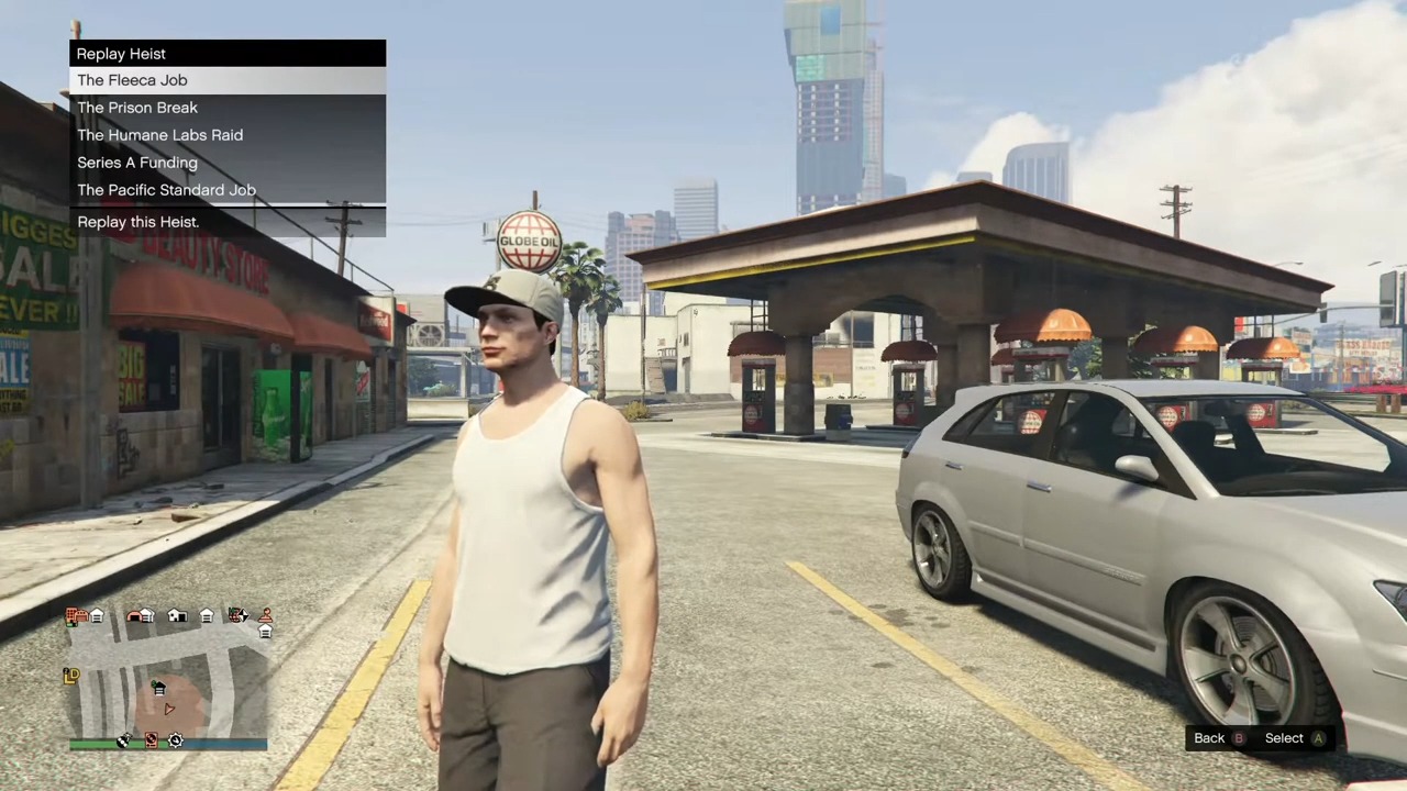 Selecting the Heist You want to Replay in GTA 5