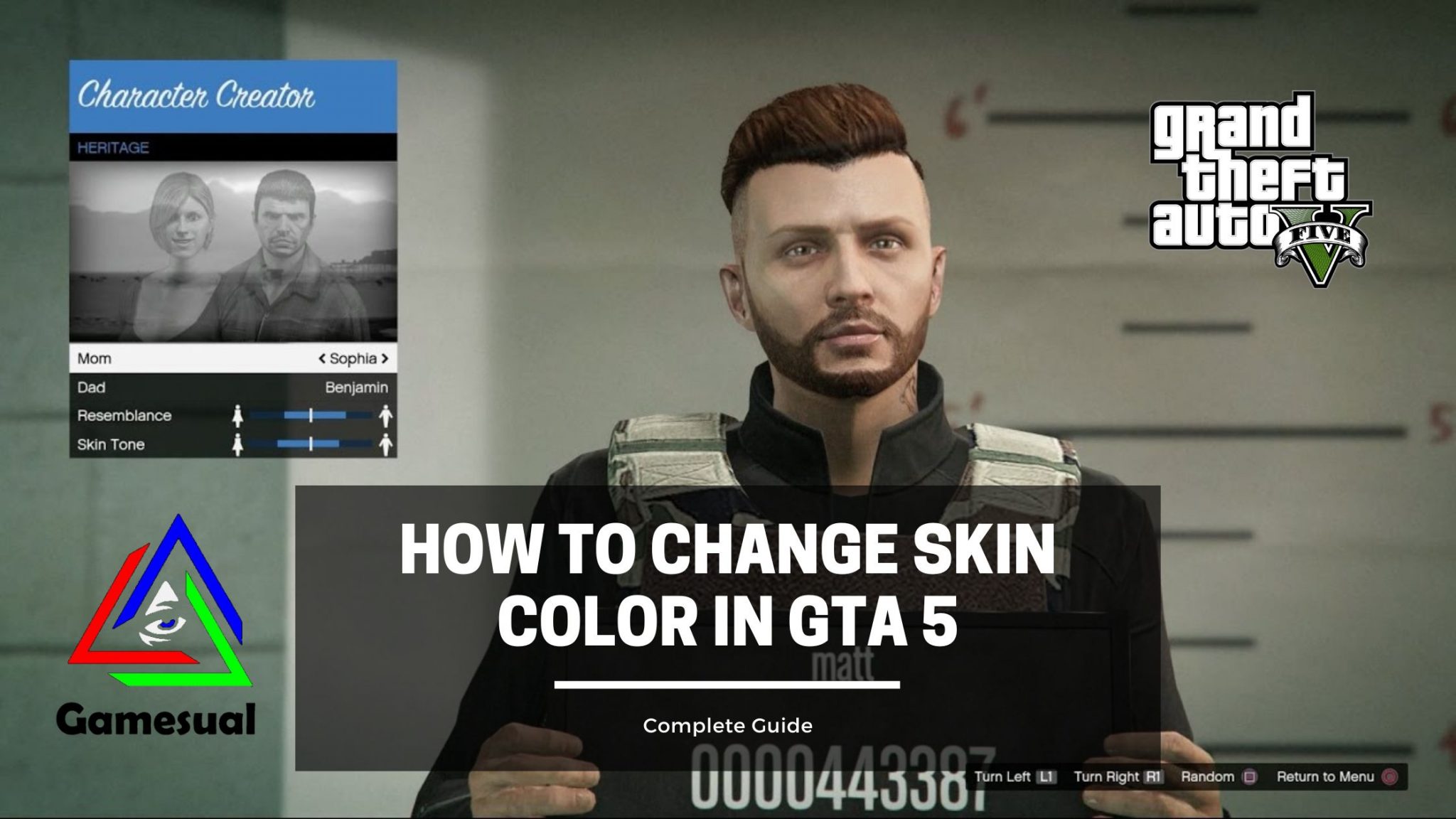 GTA 5 How To Change Skin Color? Gamesual