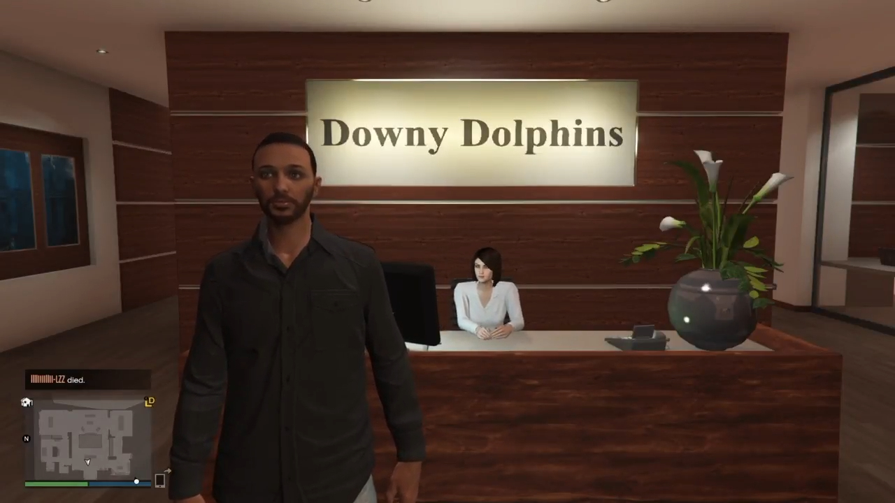 A Player as a CEO at his Office in GTA Online