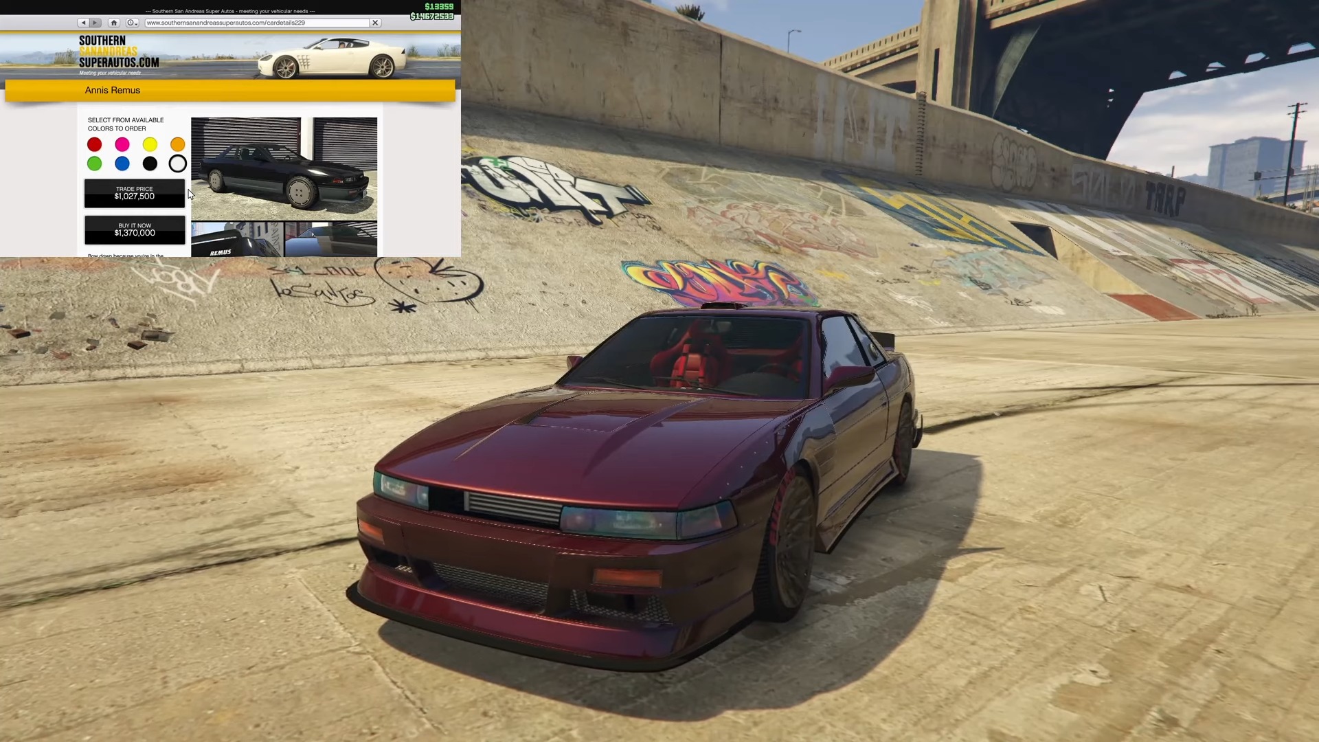 An image of a tuner car in gta 5