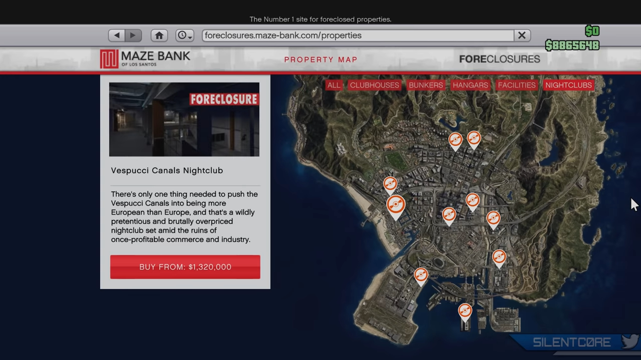 Clubhouses property listings on Maze Bank Foreclosures site