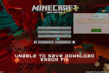 Minecraft unable to save download