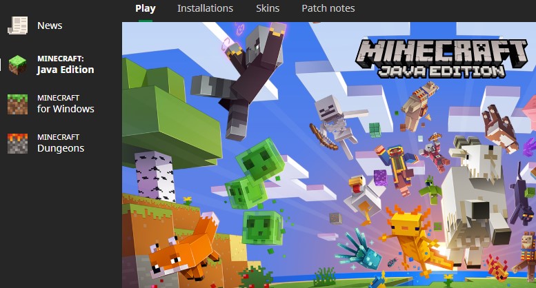 The Minecraft Launcher for Windows