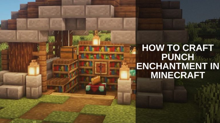 Punch Enchantment in Minecraft