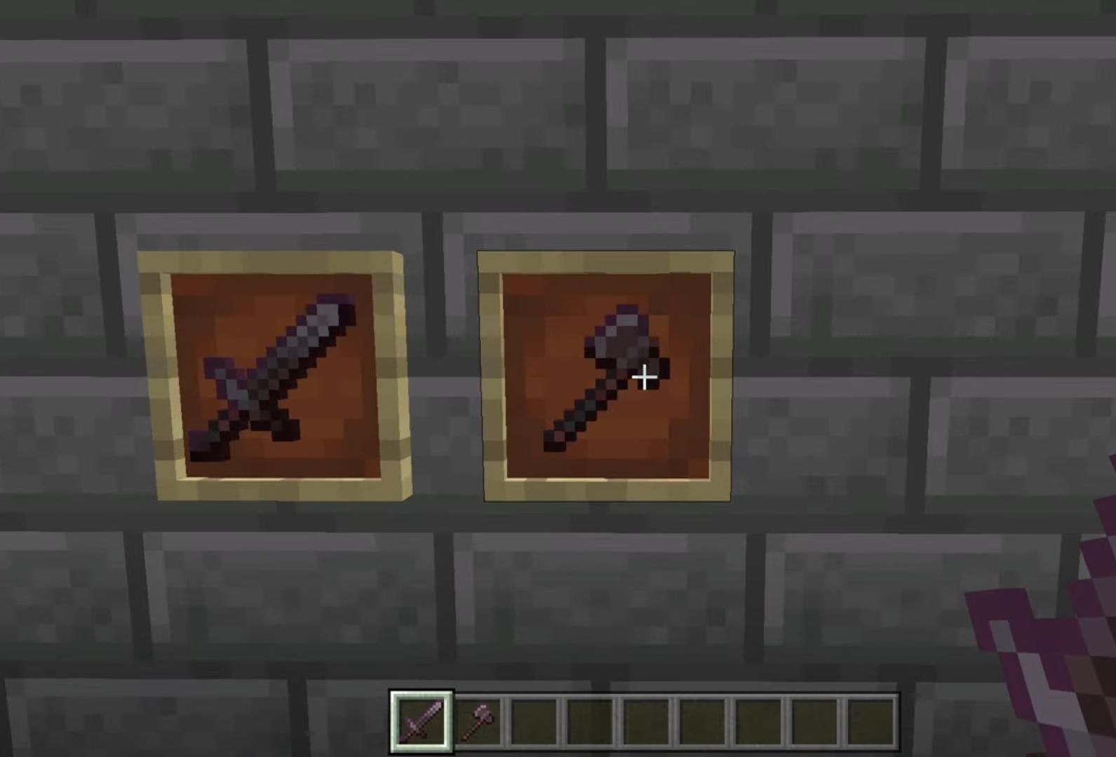 melee weapons which can be enchanted