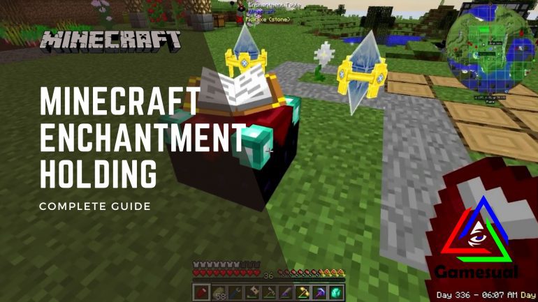 minecraft enchantment holding cover