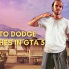 Person standing with text saying How To Dodge Punches In GTA 5