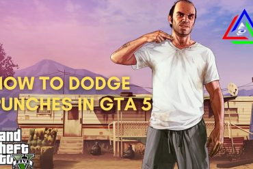 Person standing with text saying How To Dodge Punches In GTA 5