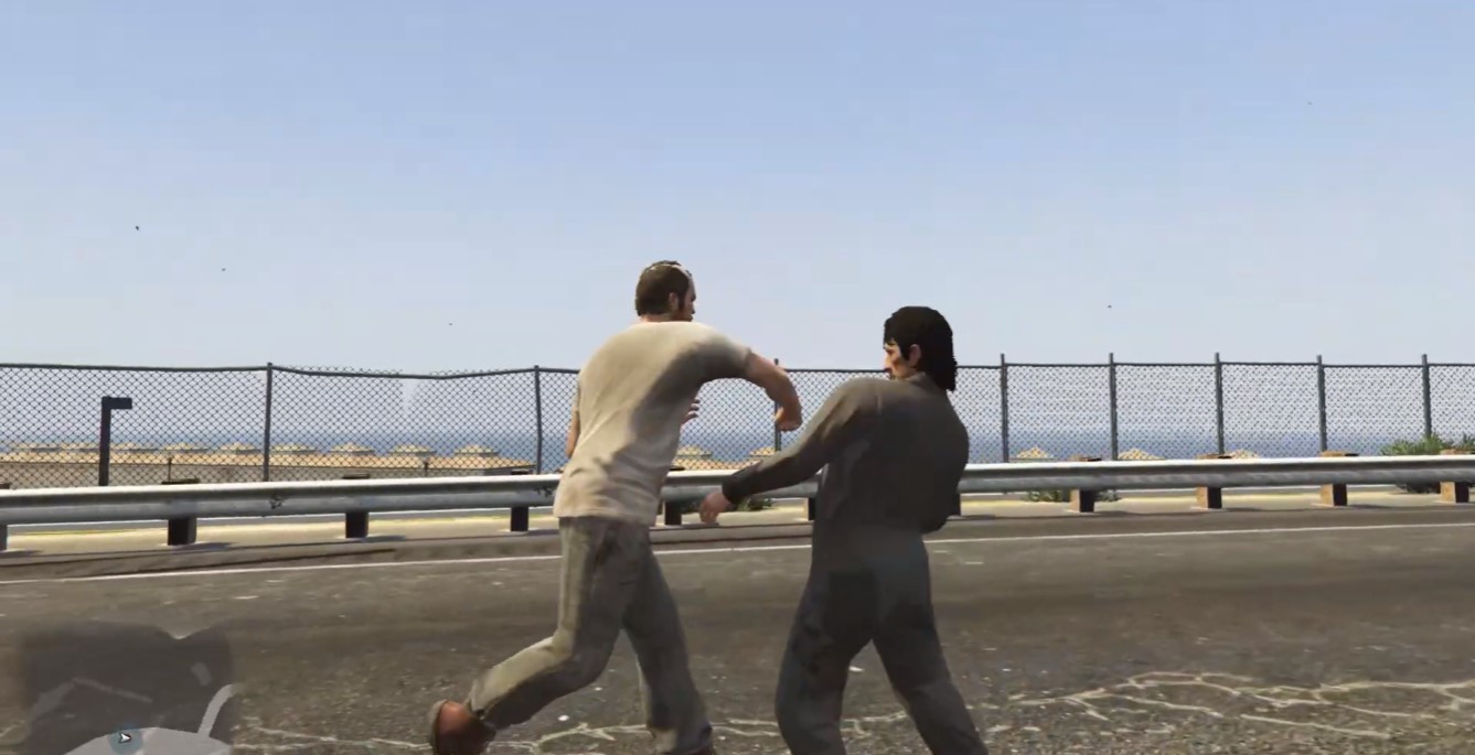 Man punching some other man 