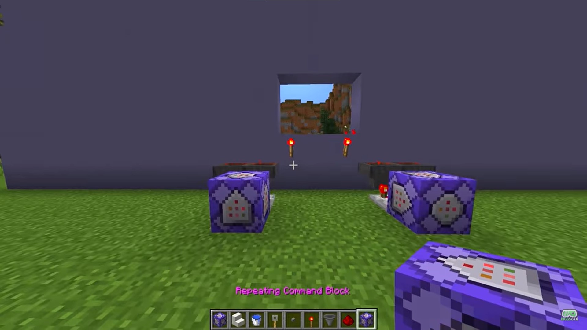 command blocks appearing purple