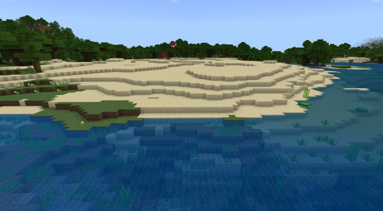 Beach Spawn in Minecraft