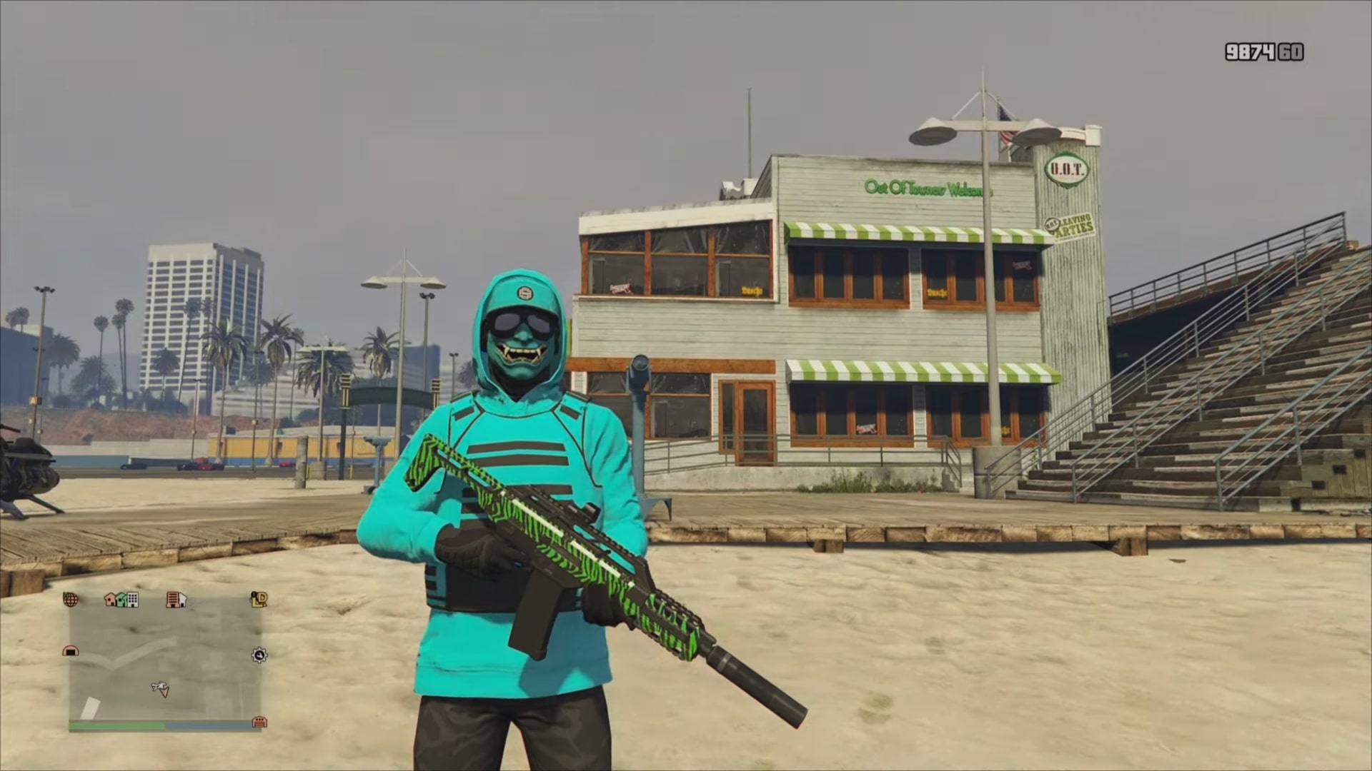 Blue GTA 5 outfit