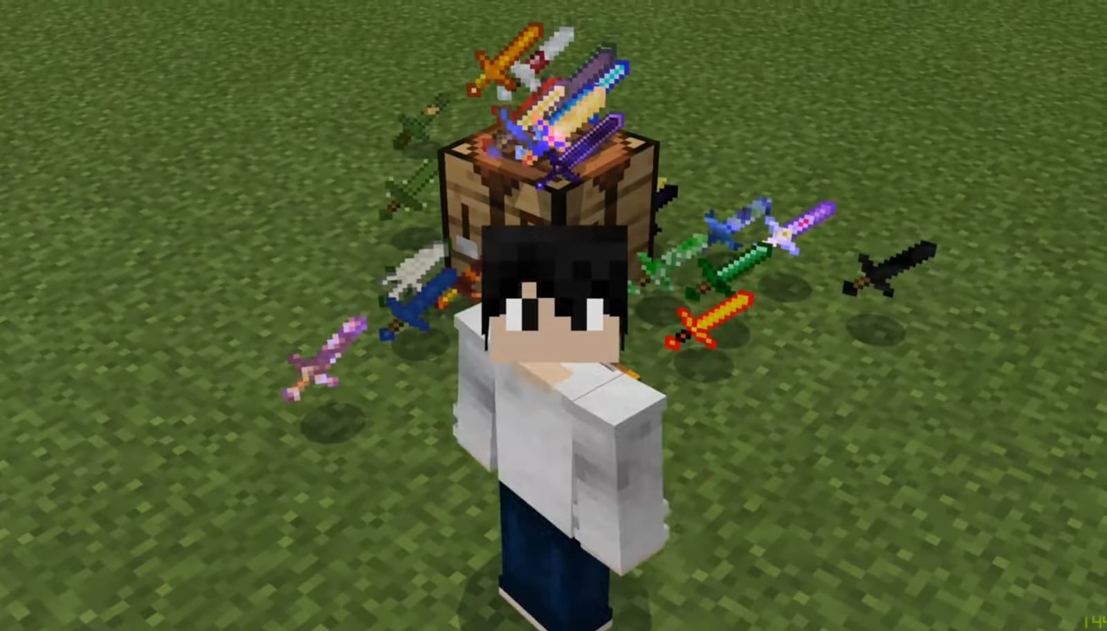 A mod pack in Minecraft Bedrock Edition named More Swords