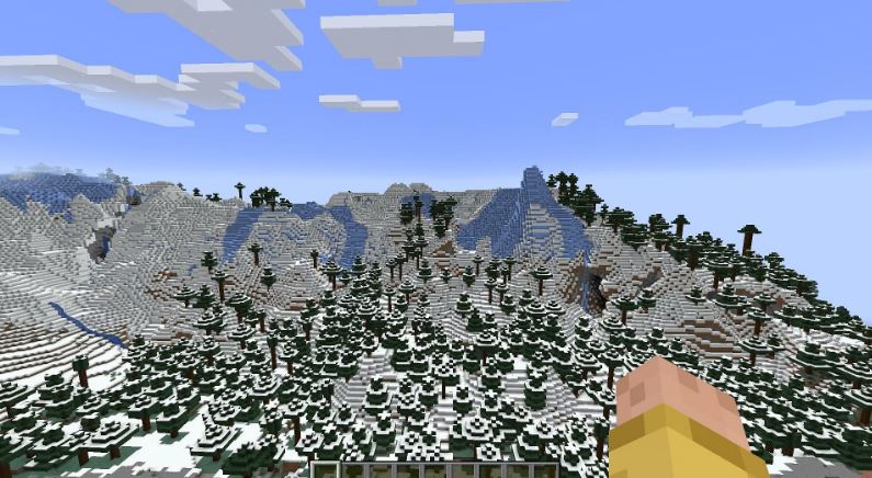 Mountains in Minecraft