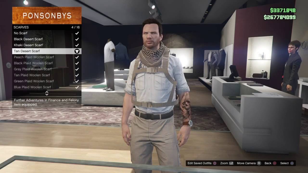 Nathan Drake GTA 5 outfit 