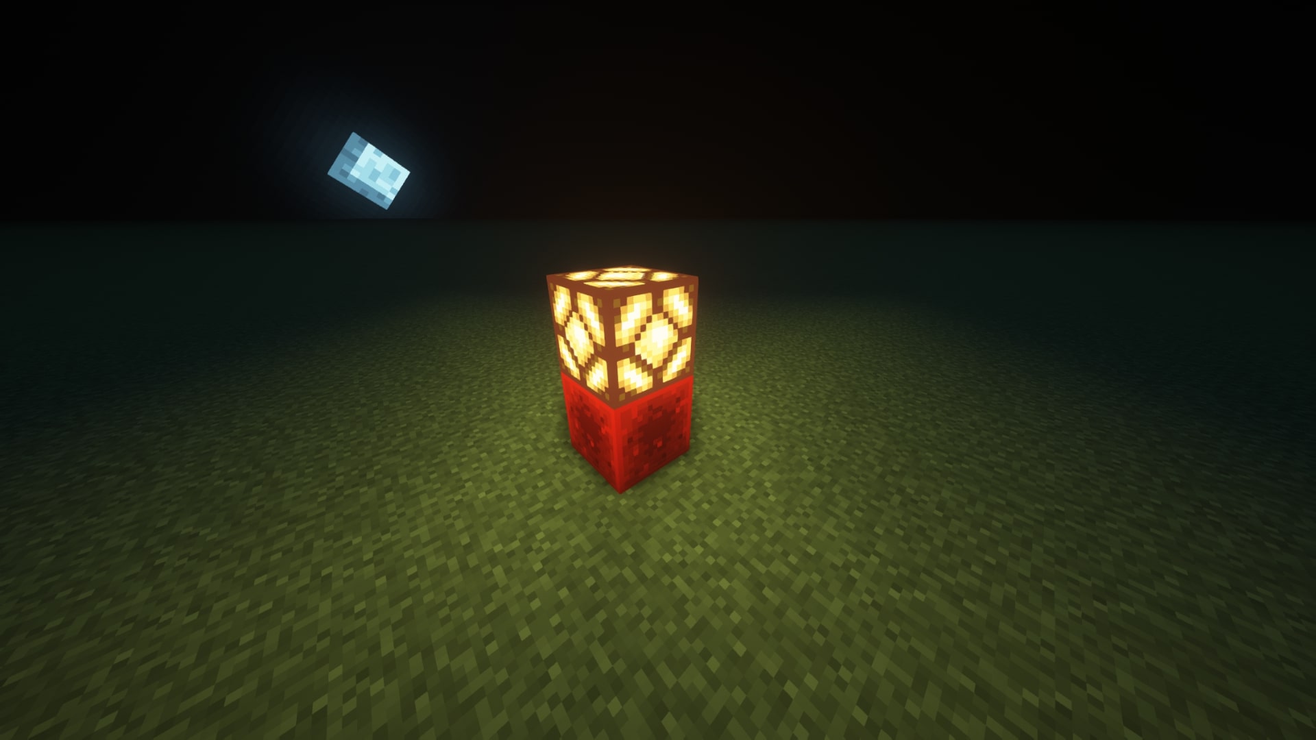 Minecraft light source: redstone block