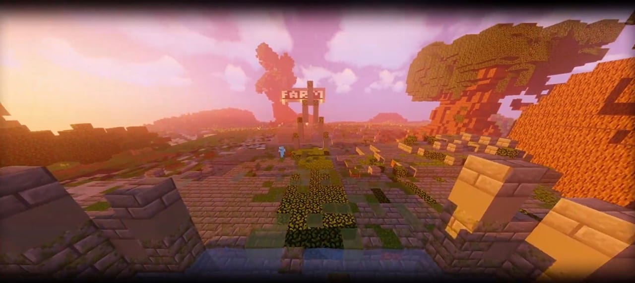 Parkour networks in Minecraft 