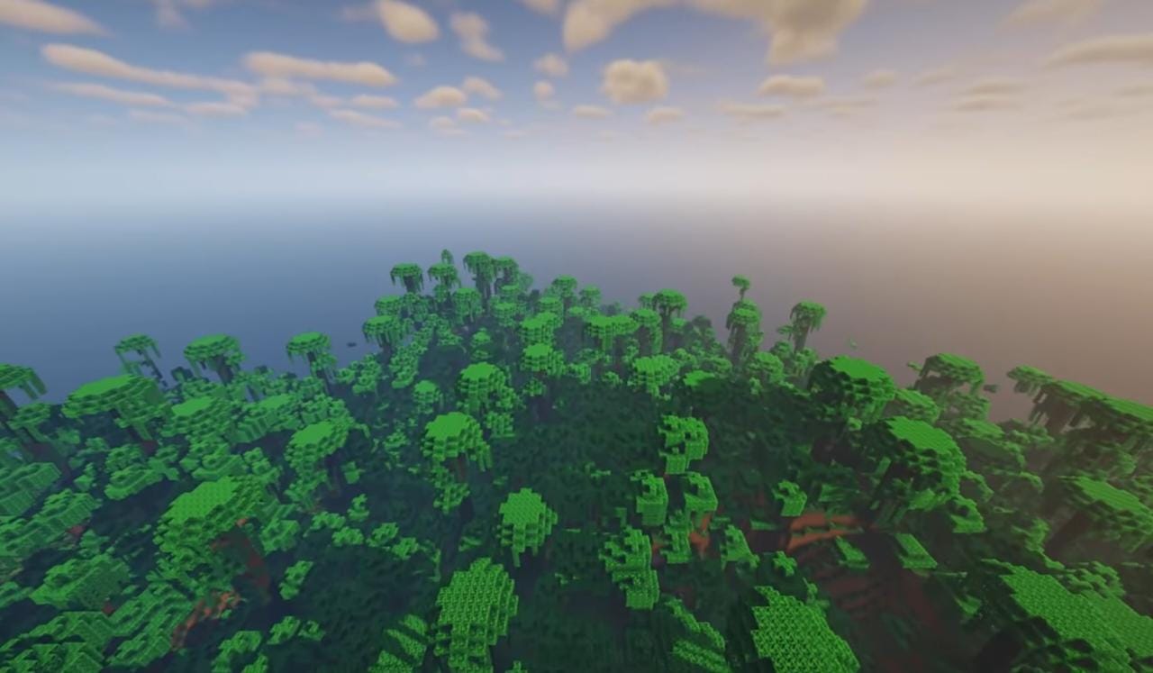 spawn in the deep jungle with many biomes using this seed code in Minecraft