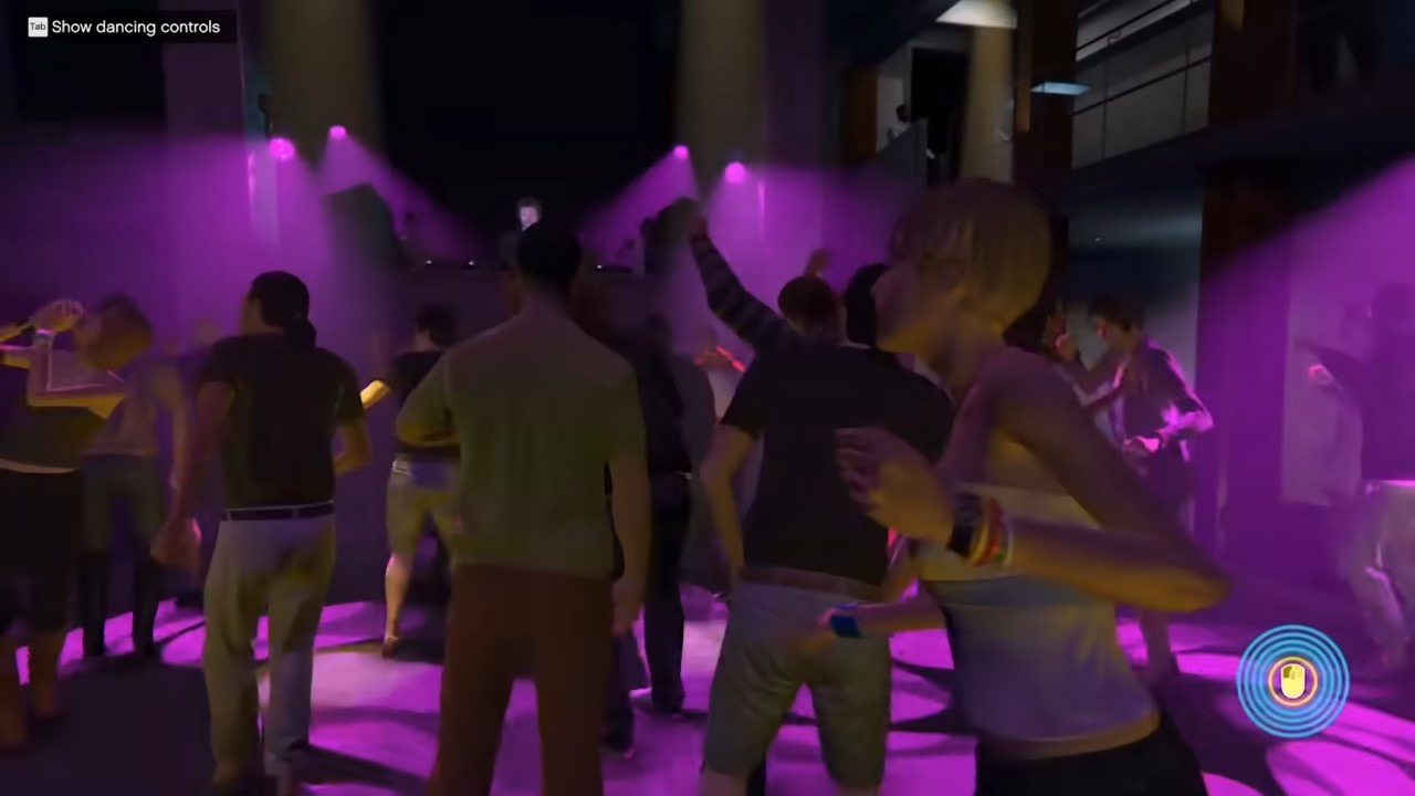 Dance floor of GTA 5 Nightclub