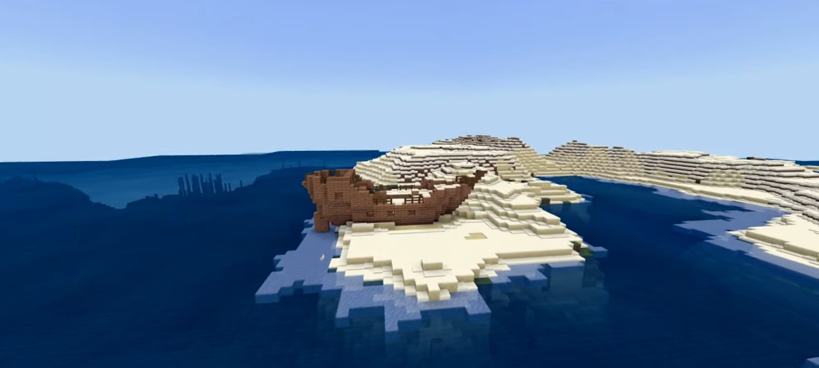 shipwreck in Minecraft