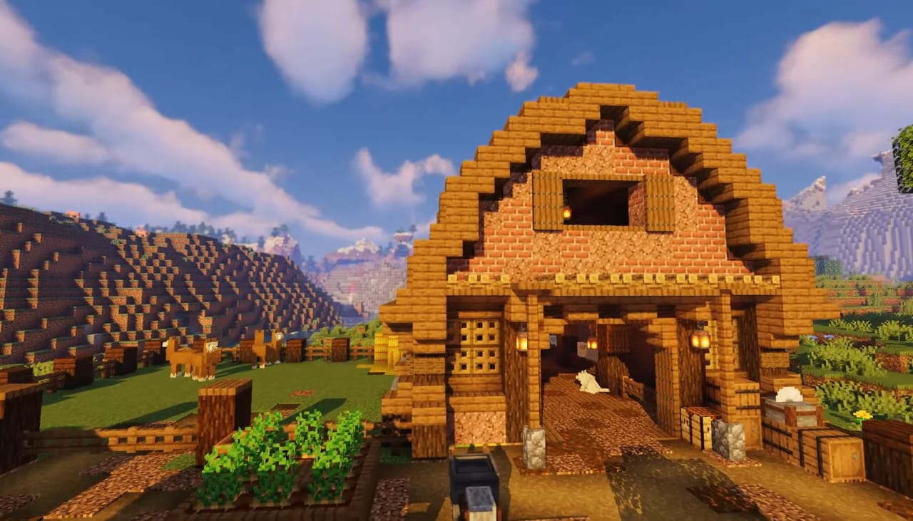 Aesthetic Barn Minecraft 