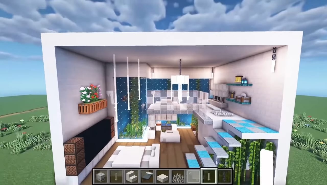 Huge Aquarium Minecraft made by a player