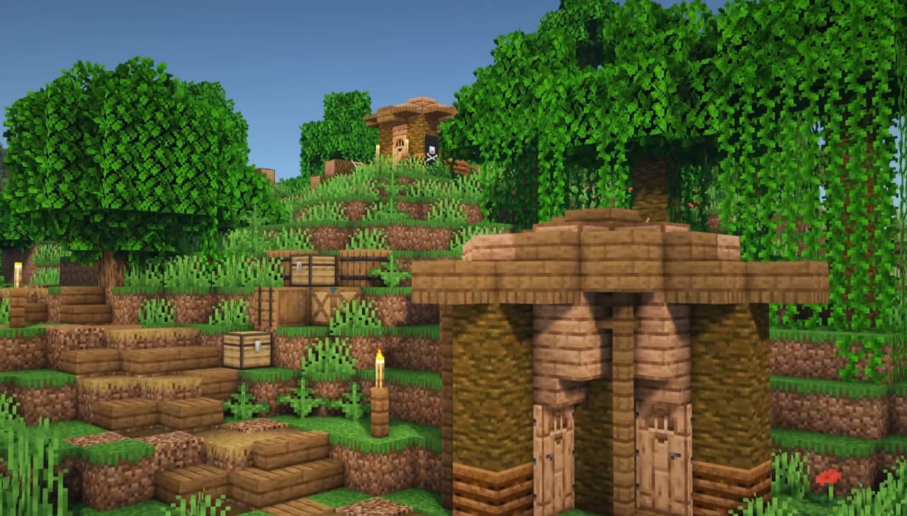 Village Base in Minecraft Jungle Biome