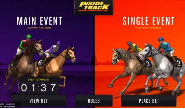 Main Screen Horse Racing