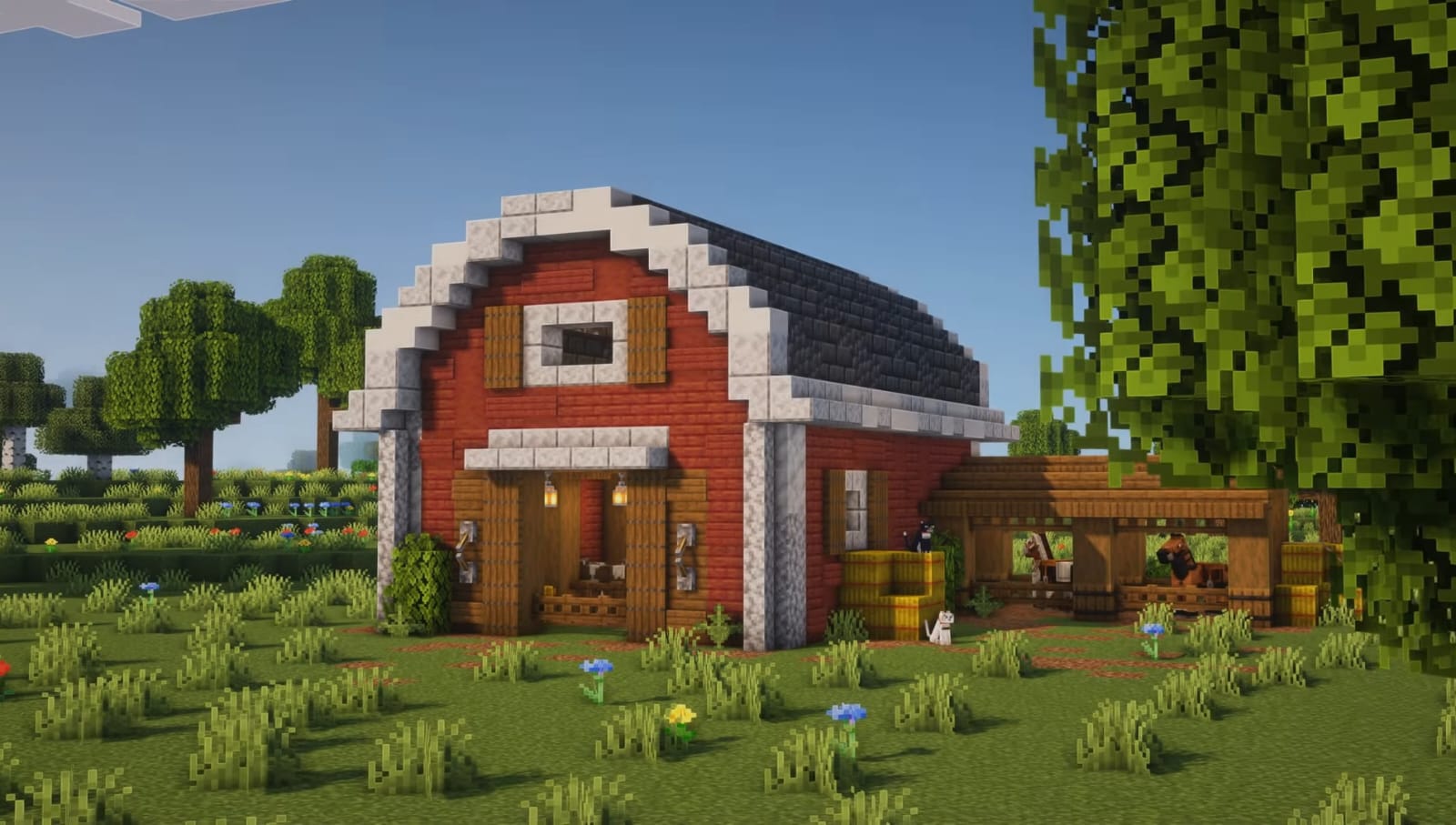 Modern Minecraft Barn