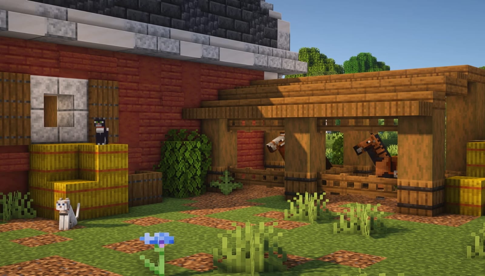 Stable with a modern Barn