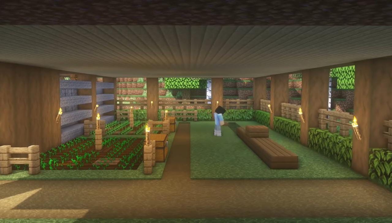 Survival Jungle base made by a player in Minecraft