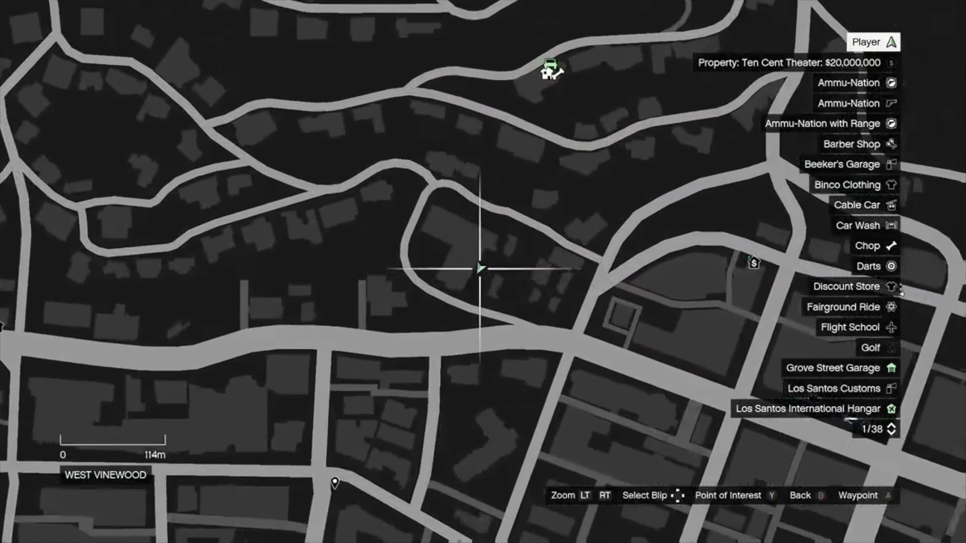 West Vinewood Location of Turismo R in gta 5 online