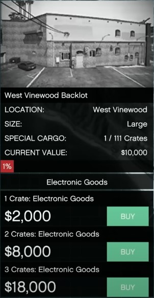 Options to buy crates