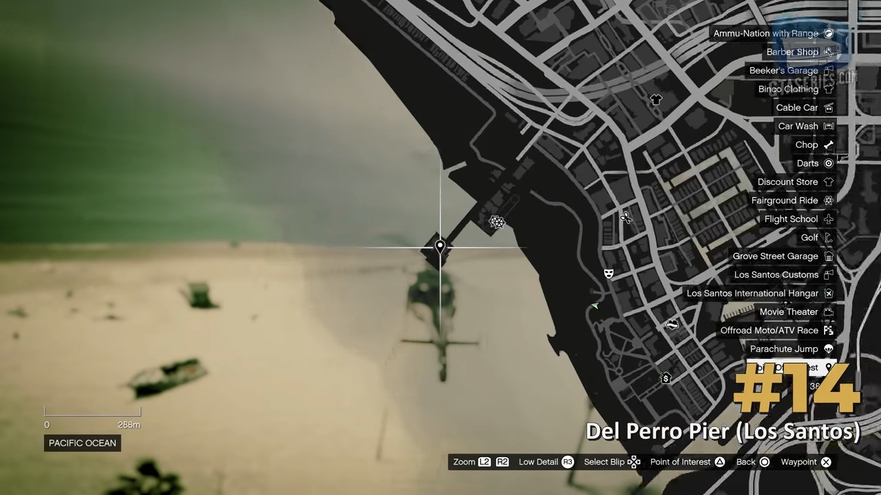 scrap letter location GTA 5 del perro pier