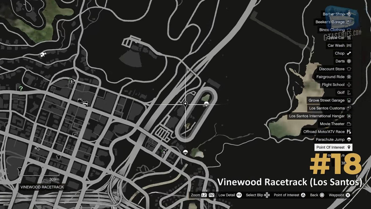 scrap letter location GTA 5vinewood racetracks leonora johnson