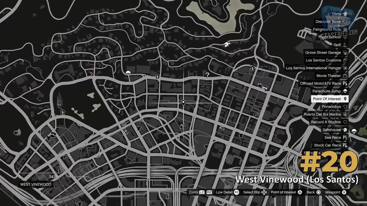 scrap letter location GTA 5 west vinewood leonora johnson