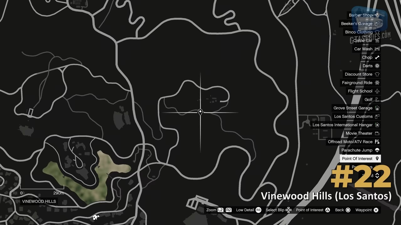 scrap letter location GTA 5 vinewood hills