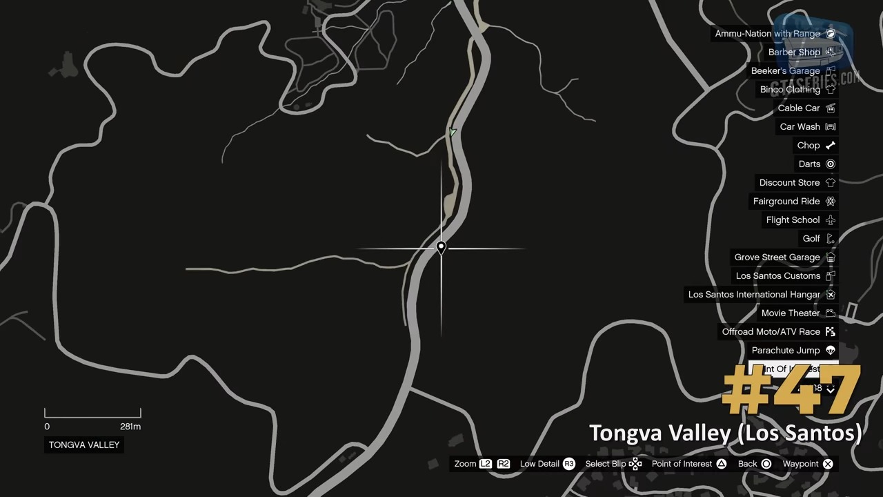 scrap letter location GTA 5 Tongva valley